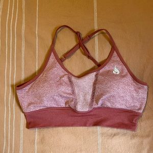 RyderWear Rust Crossback Sports Bra